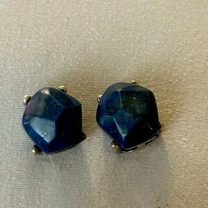 Vintage Blue Stone Pierced earrings